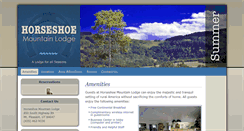 Desktop Screenshot of horseshoemountainlodge.com
